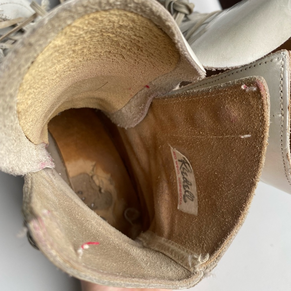 Riedell Vintage White Leather Quad Roller Skates with Red Wheels. Used/vintage. - Picture 9 of 16